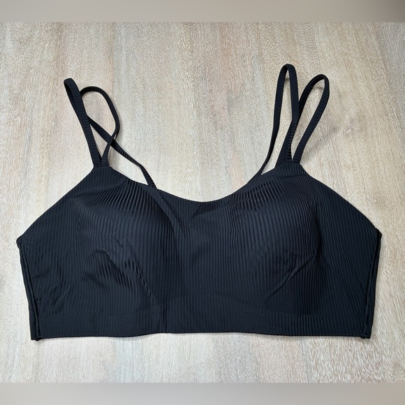 Lululemon Like a Cloud Ribbed Bra *Light Support, B/C Cup Black Sz 14 - Picture 3 of 4